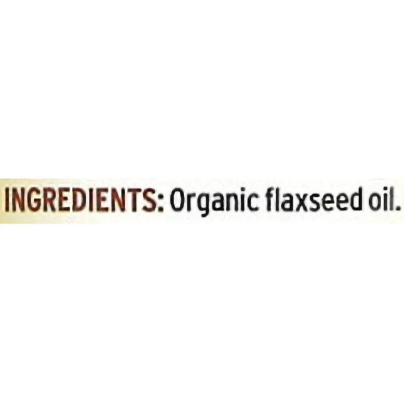 Organic Fresh Flax Oil, 32 Fl Oz (946 Ml) - Image 2