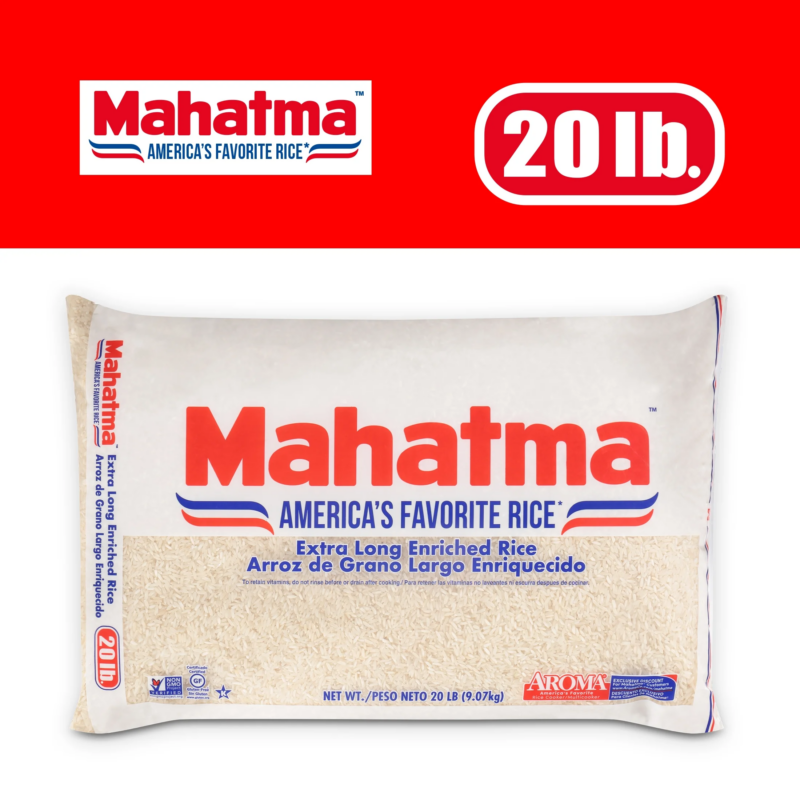 Enriched Extra Long Grain White Rice 20 Lb Bag - Image 2