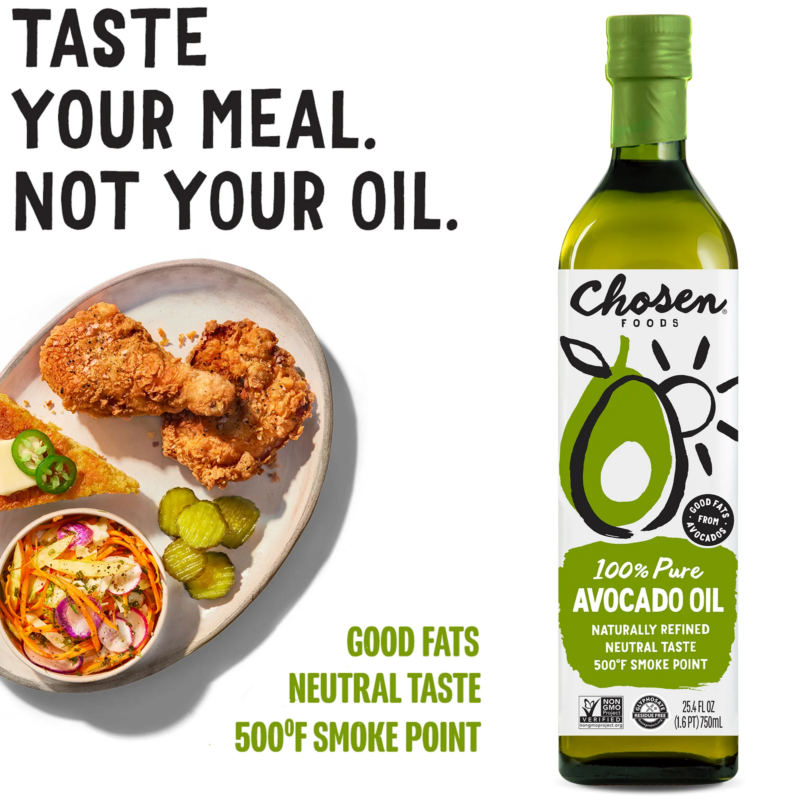 100% Pure Avocado Oil, 25.4 Floz Glass Bottle, Non-Gmo - Image 3