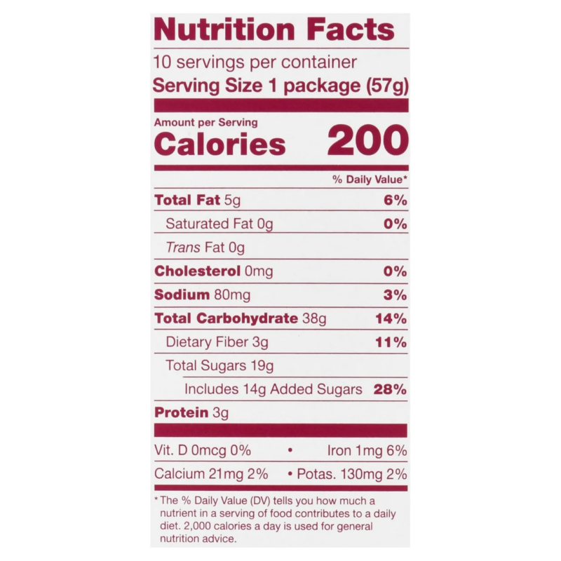 , Raspberry Fig Bars, 10 Twin Packs, 2 Oz Each - Image 6