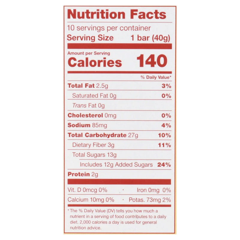 , Oatmeal Crumble, Strawberry Breakfast Snack Bars, 1.41 Oz, 10 Count - Image 5