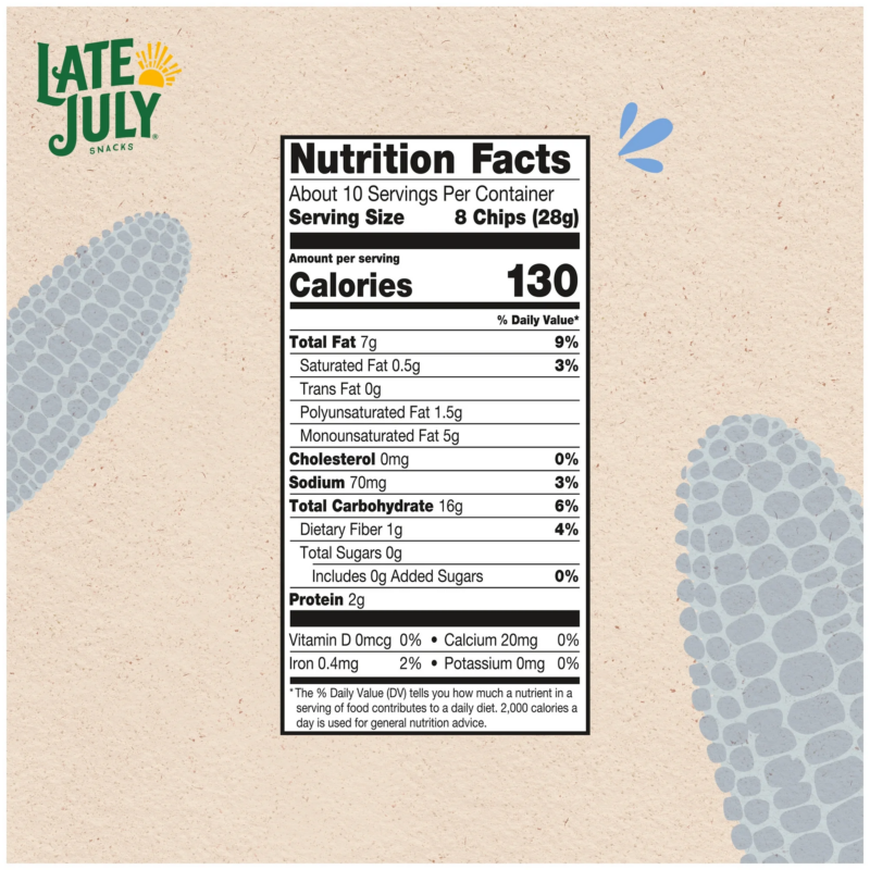 Snacks, Thin and Crispy Organic Tortilla Chips, Blue Corn, 10.1-Oz. Bag - Image 5