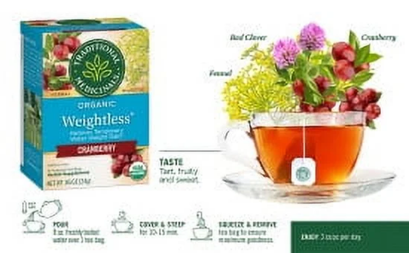 Tea, Organic Weightless Cranberry, Tea Bags, 16 Ct - Image 10