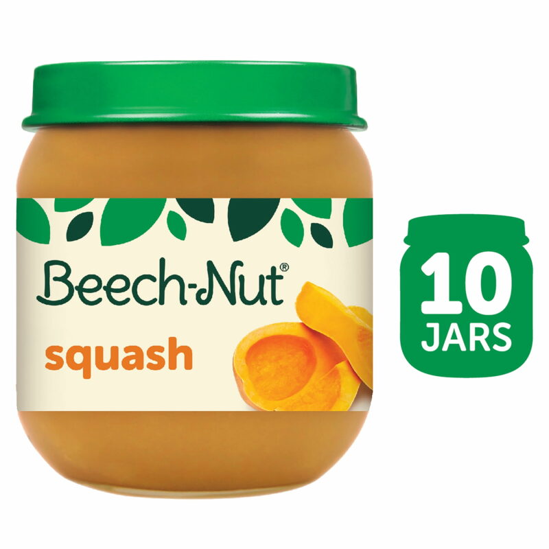 Stage 2 Baby Food, Squash, 4 Oz Jar (10 Pack) - Image 2