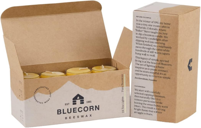 100% Pure Beeswax Tealight Candles | Natural Beeswax Candles, Yellow Tea Lights Candles | Long Burn (4-5 Hours) | Soy, Paraffin, & Fragrance Free, Bulk 24-Pack | Handmade in Colorado - Image 3
