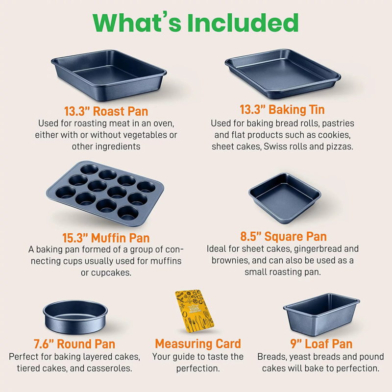 Kitchenware Pots & Pans Set – High-Qualified Basic Kitchen Cookware Set, Non-Stick (20-Piece Set) - Image 3