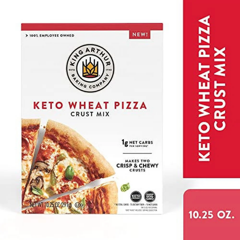King Arthur Baking Keto Pizza Crust Mix, 1G Net Carbs per Serving, Low Carb & Keto Friendly, 10.25 Oz - Image 2
