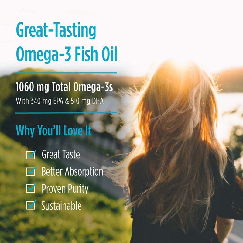 Arctic Cod Liver Oil, Orange - 8 Oz - 1060 Mg Total Omega-3s with EPA & DHA - Heart & Brain Health, Healthy Immunity, Overall Wellness - Non-Gmo - 48 Servings - Image 6