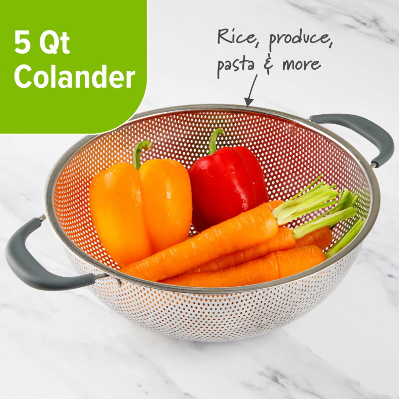 5 Qt Stainless Steel Colander - Image 2