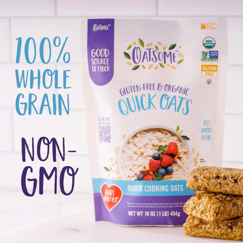 Organic & Gluten-Free Quick Oats, 1Lb - Image 7