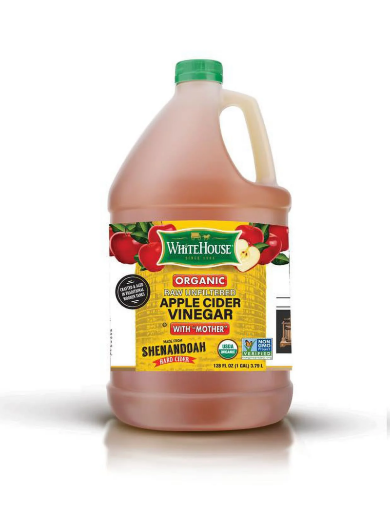 Whitehouse Organic, Raw Unfiltered, Apple Cider Vinegar with Mother, 128 Fl. Oz (1 Gal) - Image 4