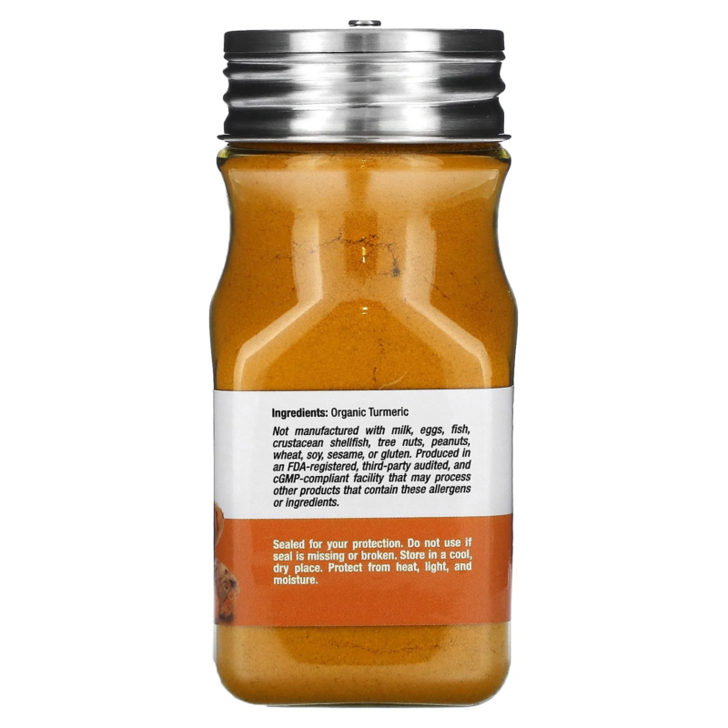 Foods, Organic Turmeric, Ground, 2.9 Oz (82 G) - Image 2