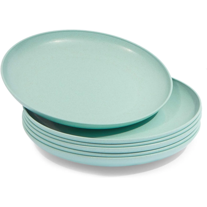 Wheat Straw Plates, Unbreakable Plate (Mint, 8 In, 6 Pack) - Image 5