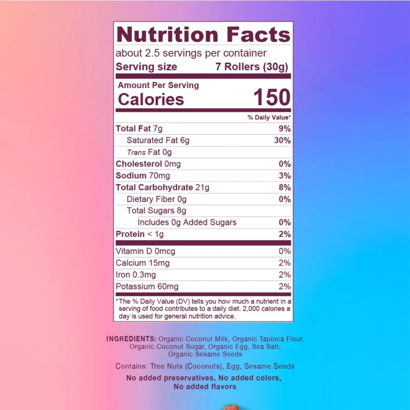 Original Gluten Free Coconut Crispy Roller, 2.8 Oz. - Image 9