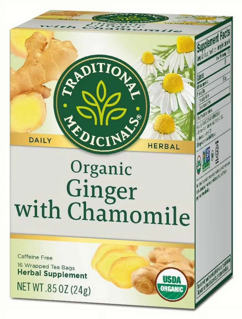 , Organic Ginger with Chamomile, Tea Bags, 16 Ct - Image 3