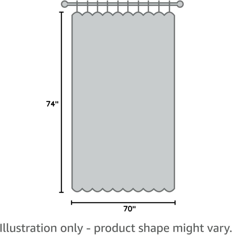 Cotton Shower Curtain (Natural), [70" X 74"] | All Natural Materials | Works with Tub, Bath and Stall Showers - Image 8