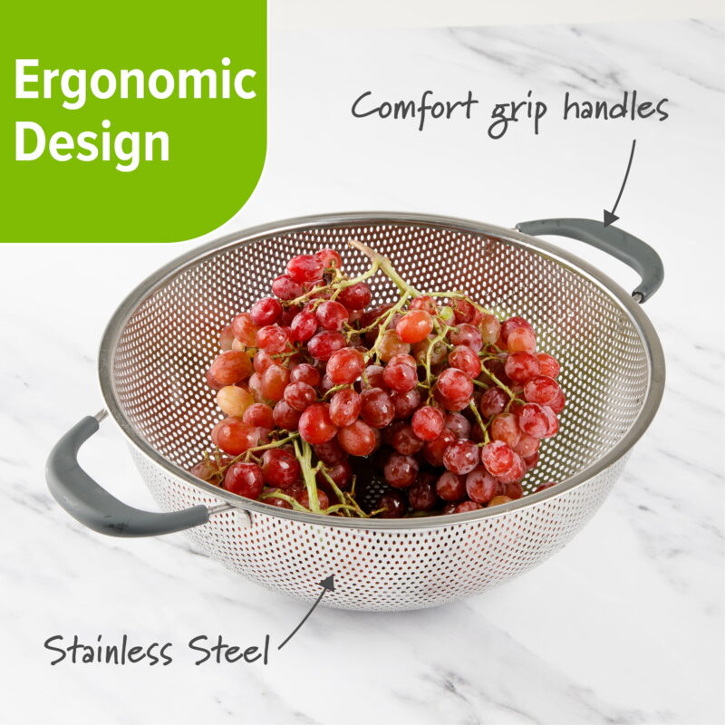 5 Qt Stainless Steel Colander - Image 3