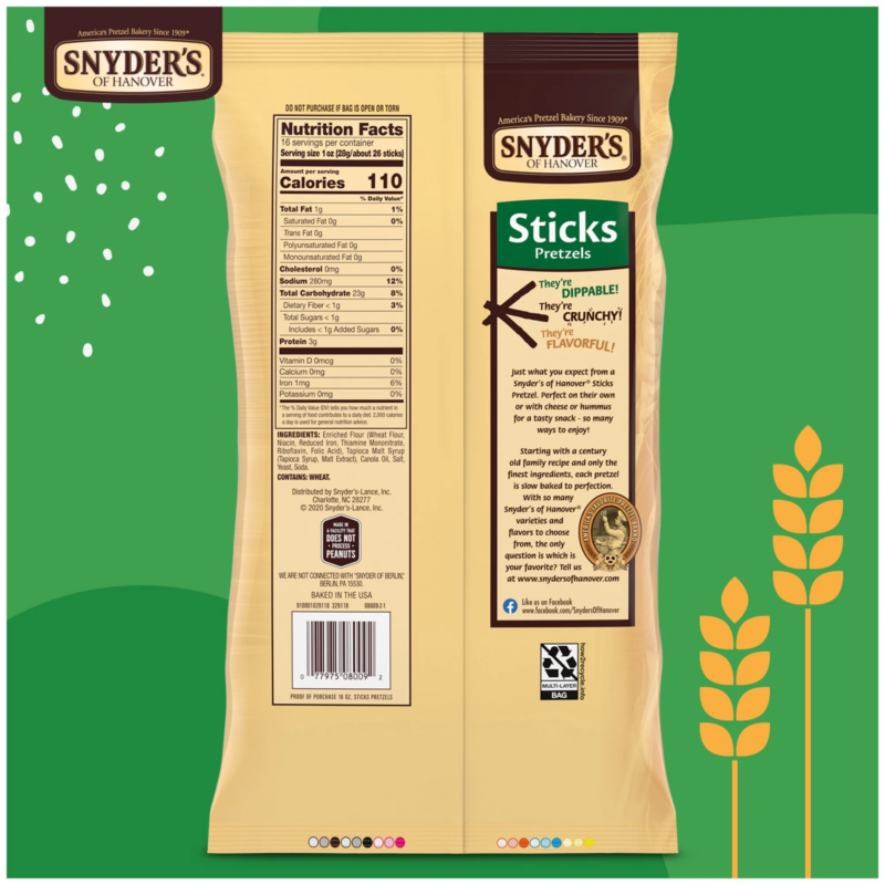 Pretzel Sticks, Family Size 16 Oz - Image 6