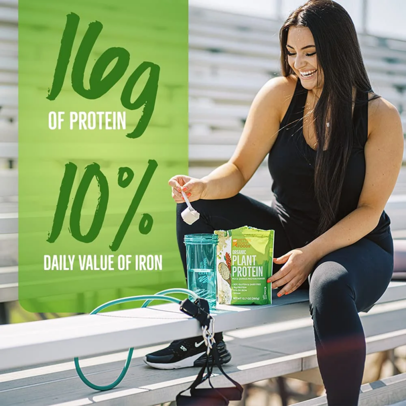 Organic Plant Based Protein Powder, 16G of Protein 24% DV, Vegan, 12.7 Oz - Image 2