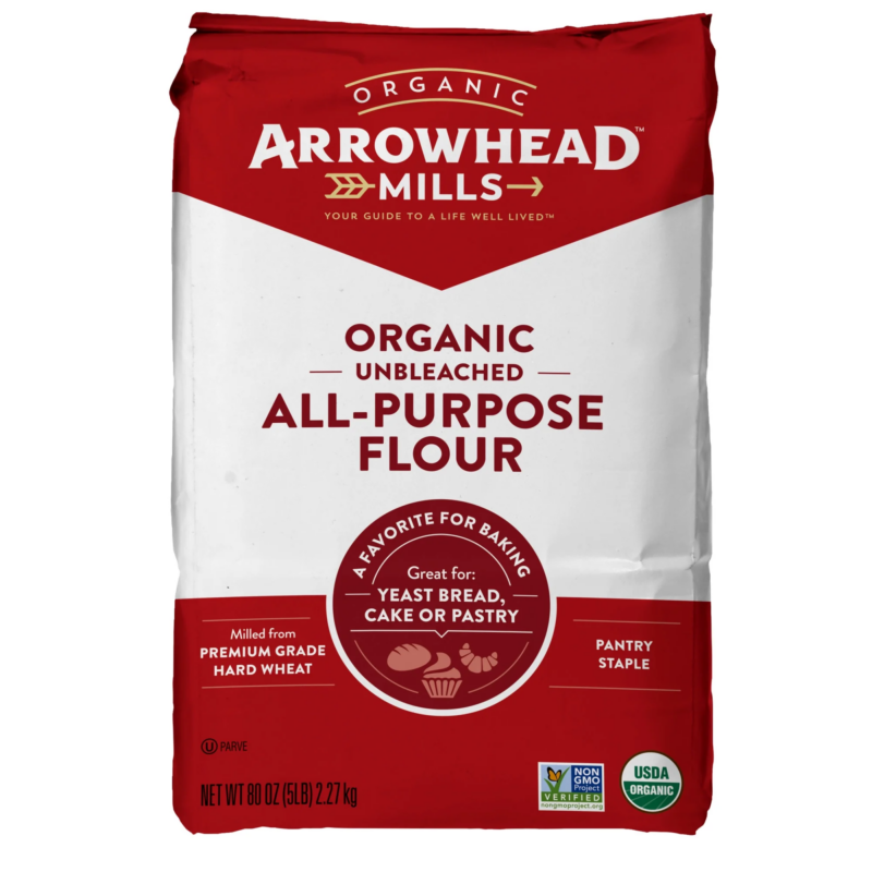 Unbleached Organic All Purpose Flour, 5 Lb Bag