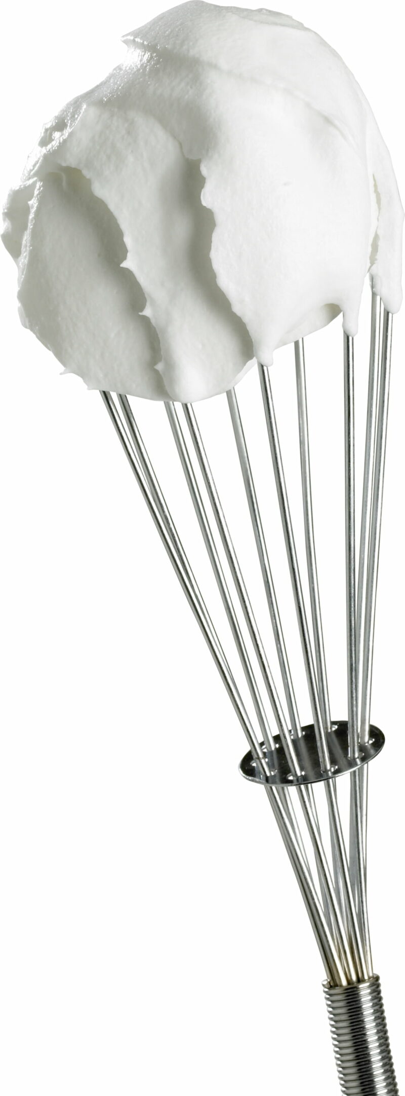 Silver 10" Stainless Steel Balloon Whisk, Chrome Plated - Image 3
