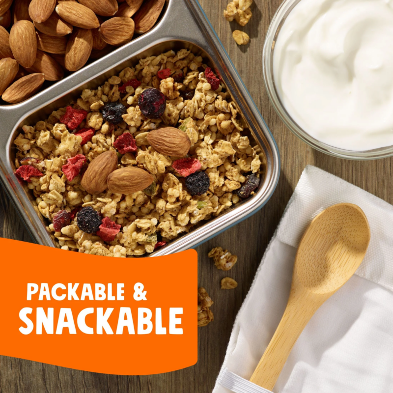 Granola Cereal, Fiber Snacks, Breakfast Snacks, Triple Berry Crunch, 16.5Oz Bag (1 Bag) - Image 2