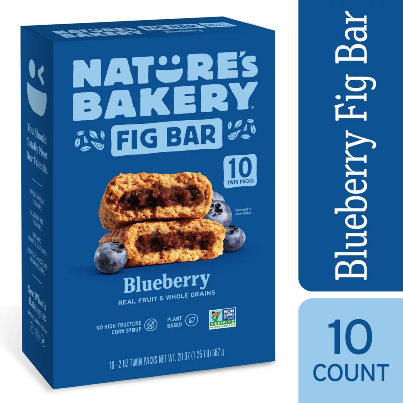 , Blueberry Fig Bars, 10 Twin Packs, 2 Oz Each