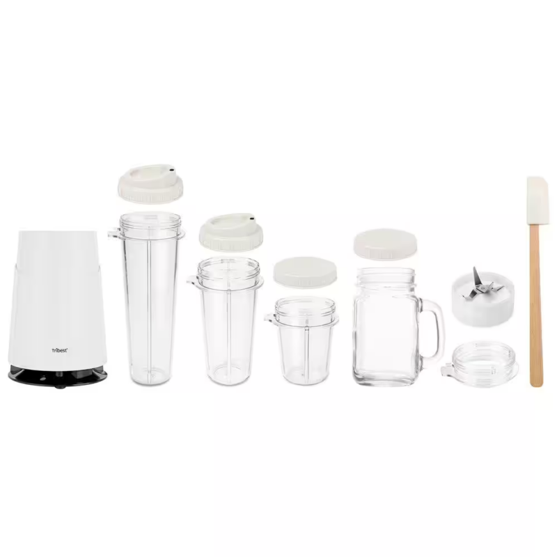 Mason Jar Ready Personal Blender 24 Oz. 1-Speed White 2-With Mason Jar Blending Mug - Image 6