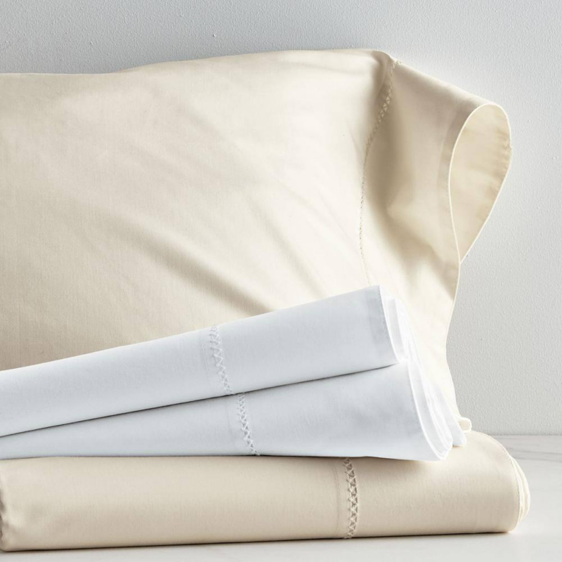 Legends Hotel Organic Ivory Solid 300-Thread Count Legends Hotel Organic Sateen Twin/Twin XL Flat Sheet - Image 4