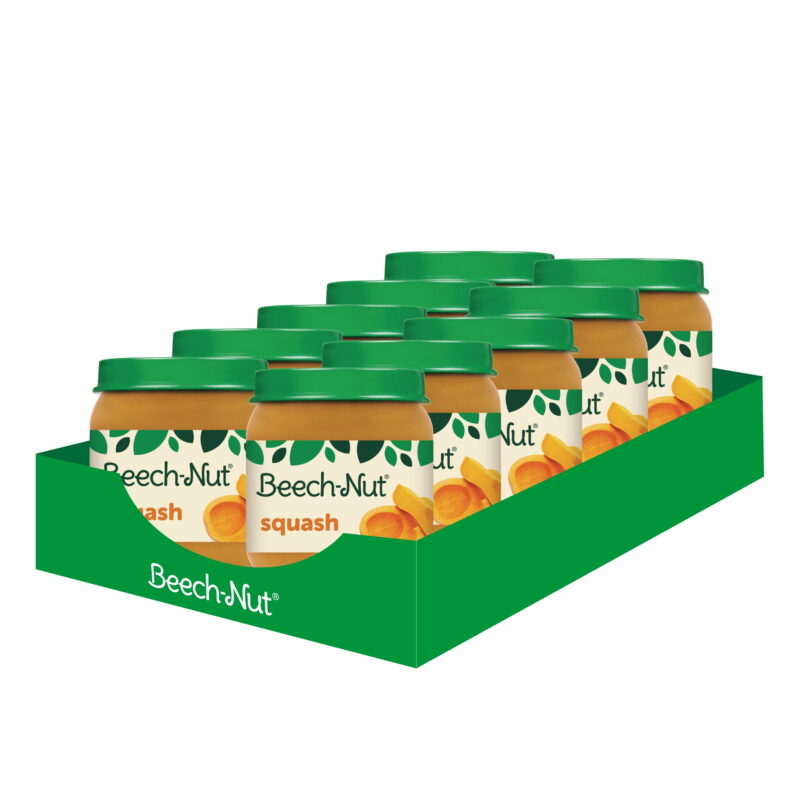 Stage 2 Baby Food, Squash, 4 Oz Jar (10 Pack)
