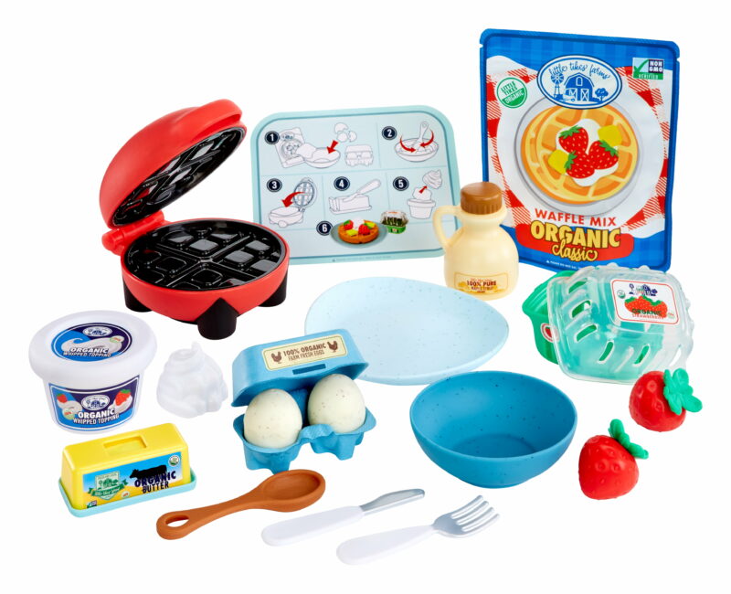 Creative Chefs Waffle Kit with Make-It Mix Play Sand, 18 Accessories, Ages 3+