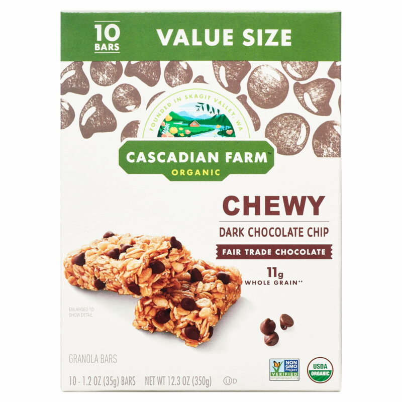 Organic Chocolate Chip Chewy Granola Bars 10 Bars
