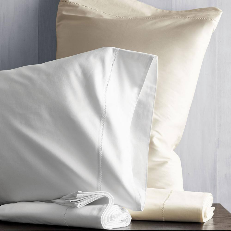 Legends Hotel Organic Ivory Solid 300-Thread Count Legends Hotel Organic Sateen Twin/Twin XL Flat Sheet - Image 5