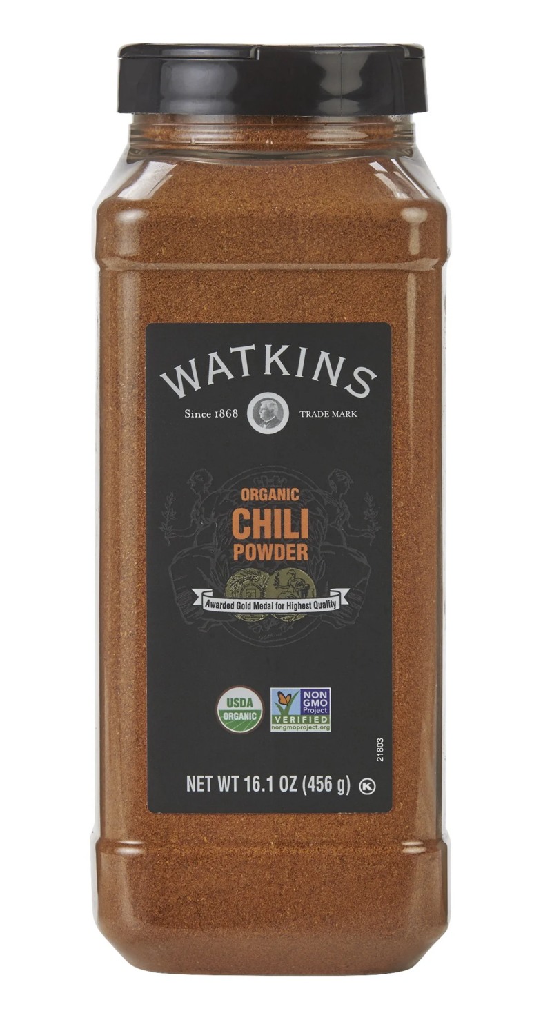 Organic Chili Powder, 16.1 Oz. (Plastic, Granules, Ambient, Shelf Stable, Fish Free)