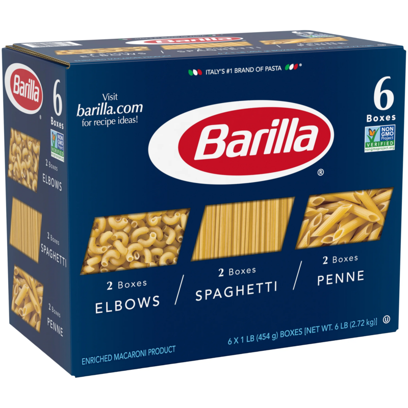 ® Classic Blue Box Pasta Elbows, Penne, and Spaghetti 6X16 Oz - Image 2
