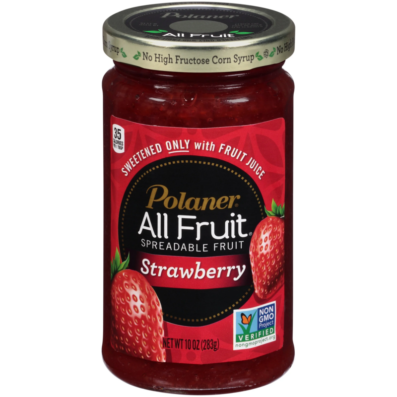 All Fruit Spreadable Strawberry, Non-Gmo, Gluten Free, 10 Oz Jar