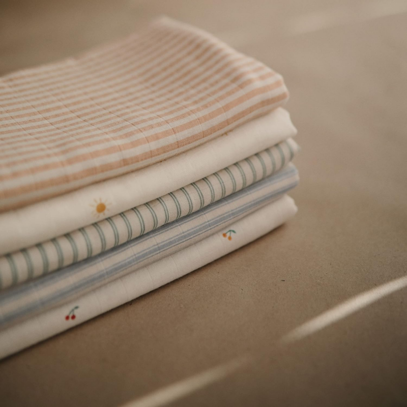Muslin Baby Swaddle Blanket | 100% Organic Cotton (Sun) - Image 6