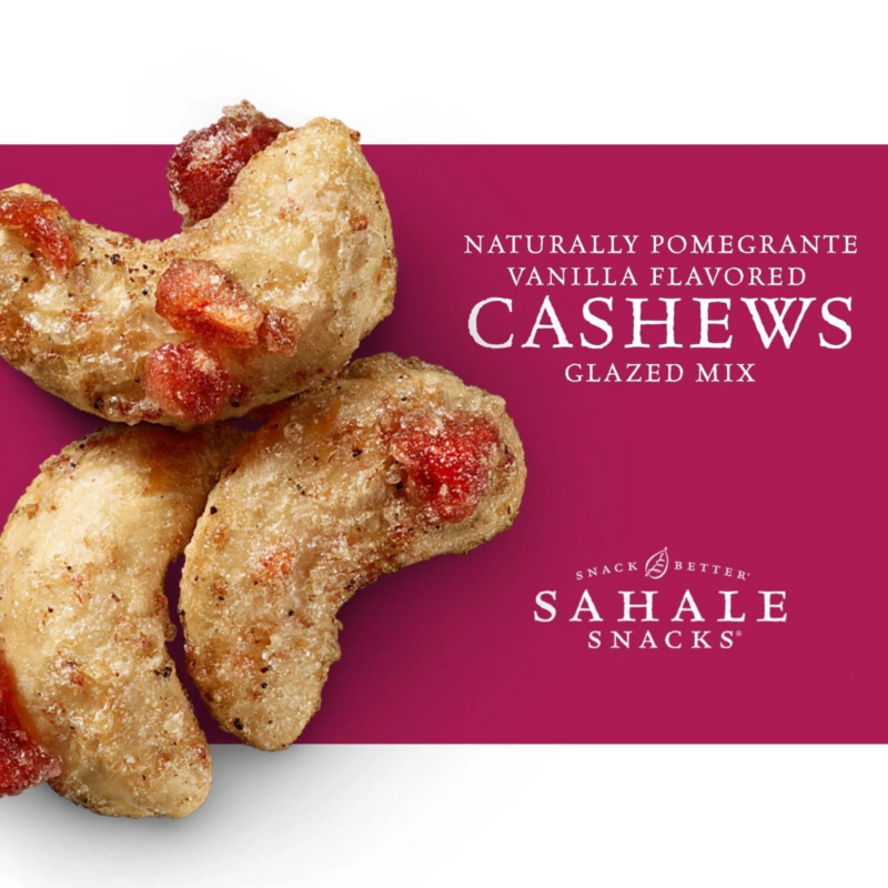 Naturally Pomegranate Vanilla Flavored Cashews Glazed Mix, Gluten-Free Snack, 4-Ounce Pouch - Image 4