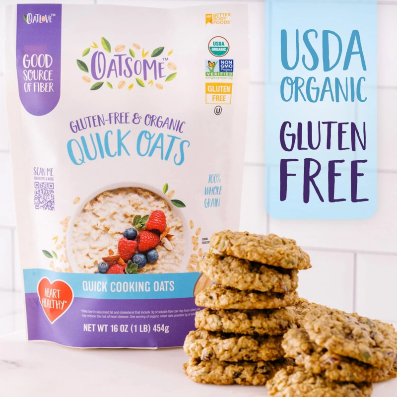 Organic & Gluten-Free Quick Oats, 1Lb - Image 3