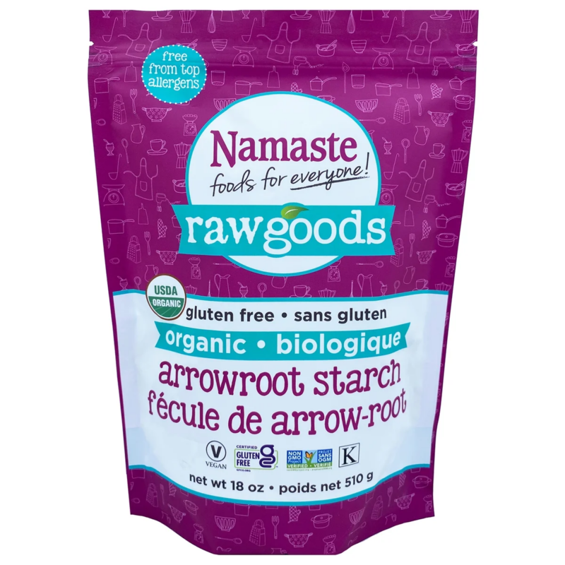Raw Goods, Gluten Free, Organic Arrowroot Starch, 18 Oz. Bag, Raw Ingredient