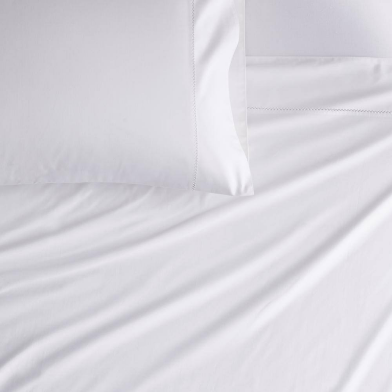 Legends Hotel Organic Ivory Solid 300-Thread Count Legends Hotel Organic Sateen Twin/Twin XL Flat Sheet - Image 3