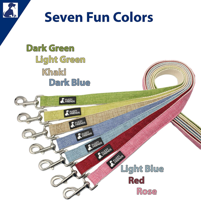 Dark Blue Hemp Dog Leash. Chemical Free, Environmental Friendly, Great for Sensitive Skin or Allergies. Made of Sustainable Hemp with No Harsh Dyes or Chemicals - Image 2