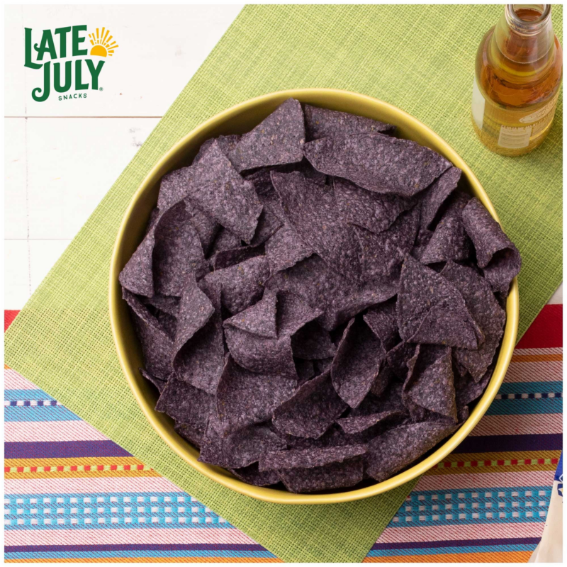 Snacks, Thin and Crispy Organic Tortilla Chips, Blue Corn, 10.1-Oz. Bag - Image 4