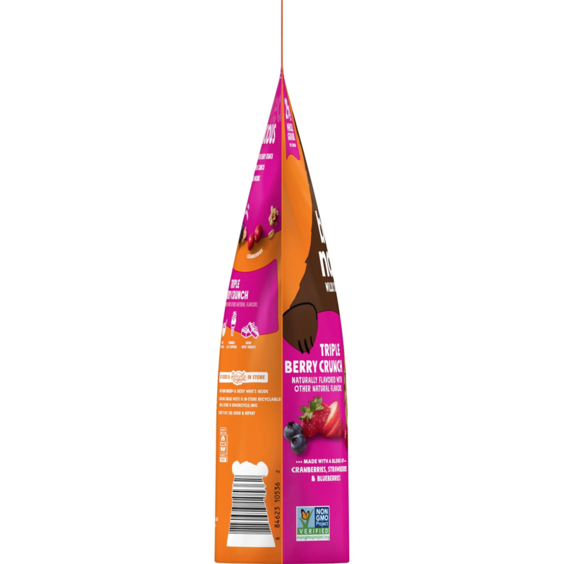 Granola Cereal, Fiber Snacks, Breakfast Snacks, Triple Berry Crunch, 16.5Oz Bag (1 Bag) - Image 9