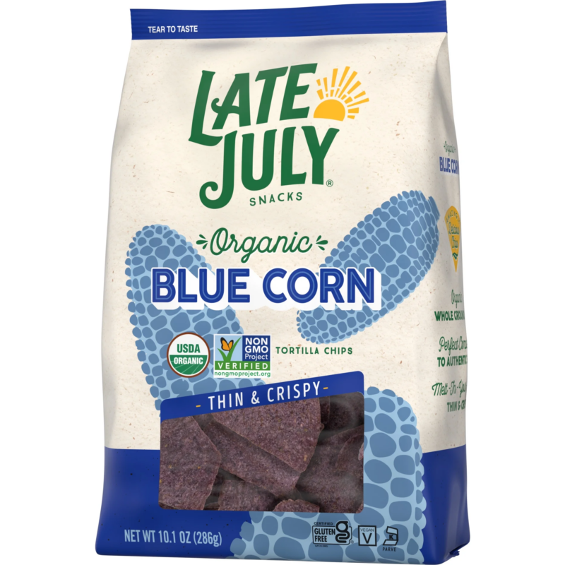 Snacks, Thin and Crispy Organic Tortilla Chips, Blue Corn, 10.1-Oz. Bag - Image 9