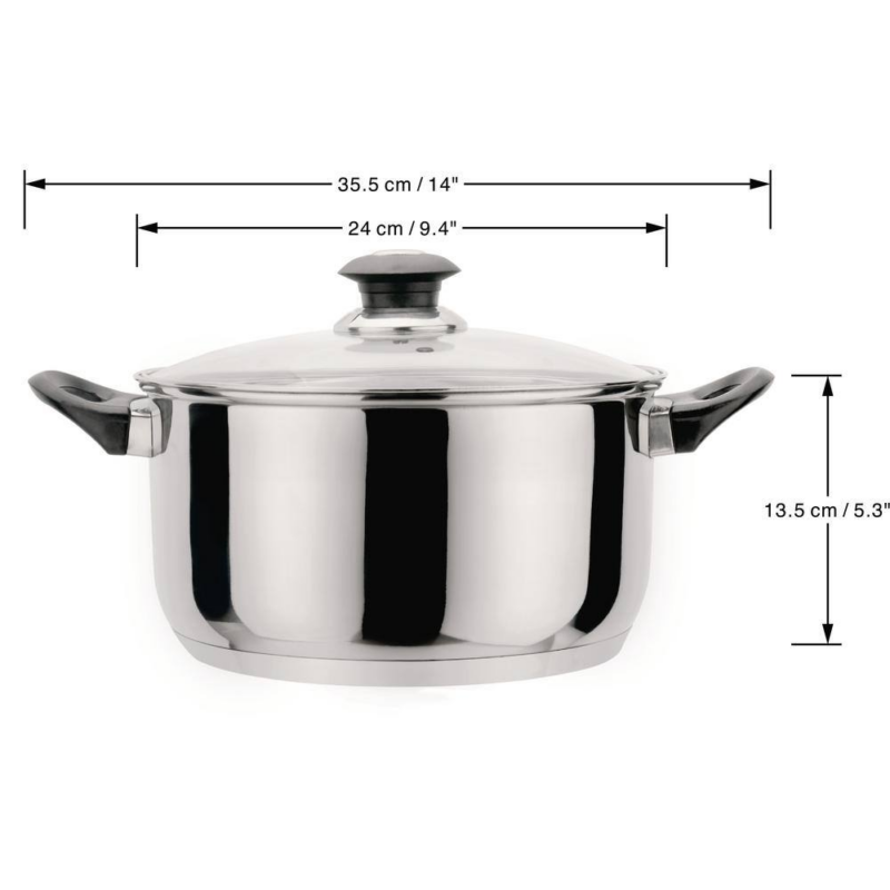 7-Piece Stainless Steel Pots and Pans Kitchen Cookware Set - Image 4