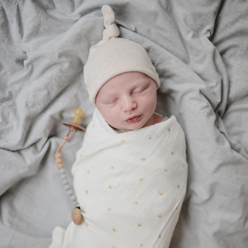 Muslin Baby Swaddle Blanket | 100% Organic Cotton (Sun) - Image 3