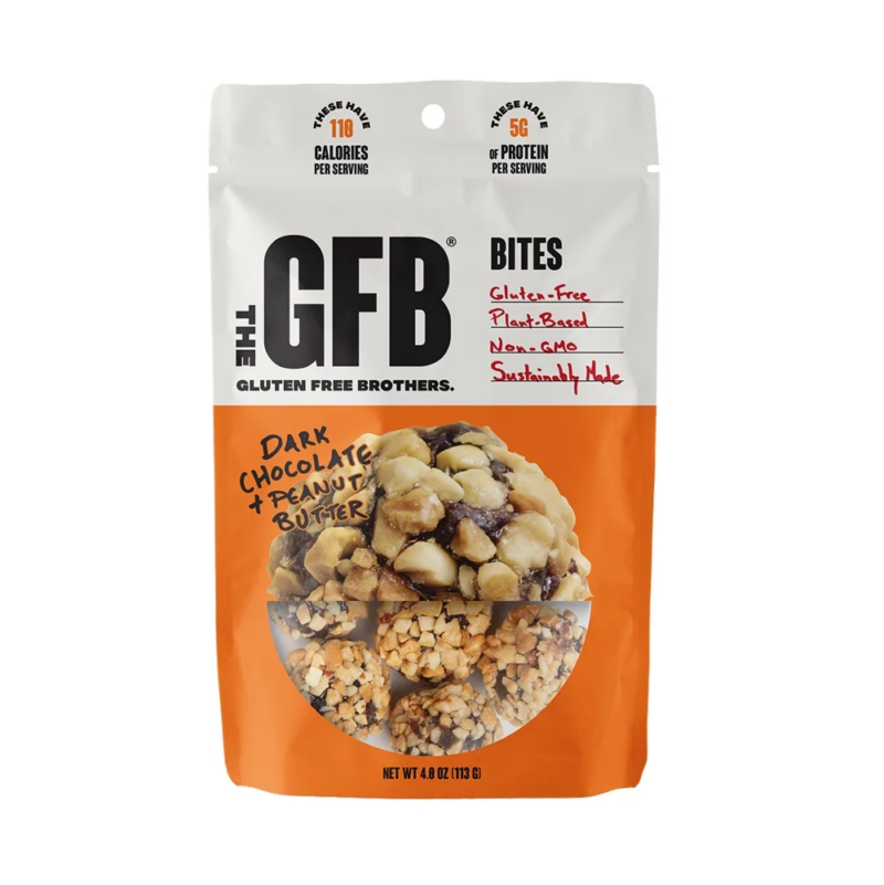 Gluten Free Bites, Dark Chocolate Peanut Butter, General Wellness, 4 Ounce Pouch - Image 2