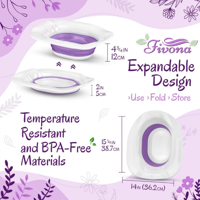 2-In-1 Yoni Steaming Kit over the Toilet Seat with V Steam Herbs Blue Moon Recipe for Detox, Cleansing, PH Balance and Odor Control - Image 6