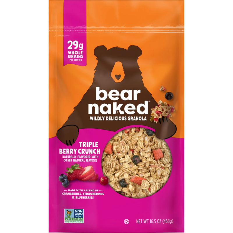 Granola Cereal, Fiber Snacks, Breakfast Snacks, Triple Berry Crunch, 16.5Oz Bag (1 Bag) - Image 7